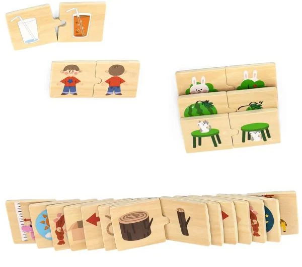 Puzzle din lemn Viga Toys Opusele, 24 el. foto