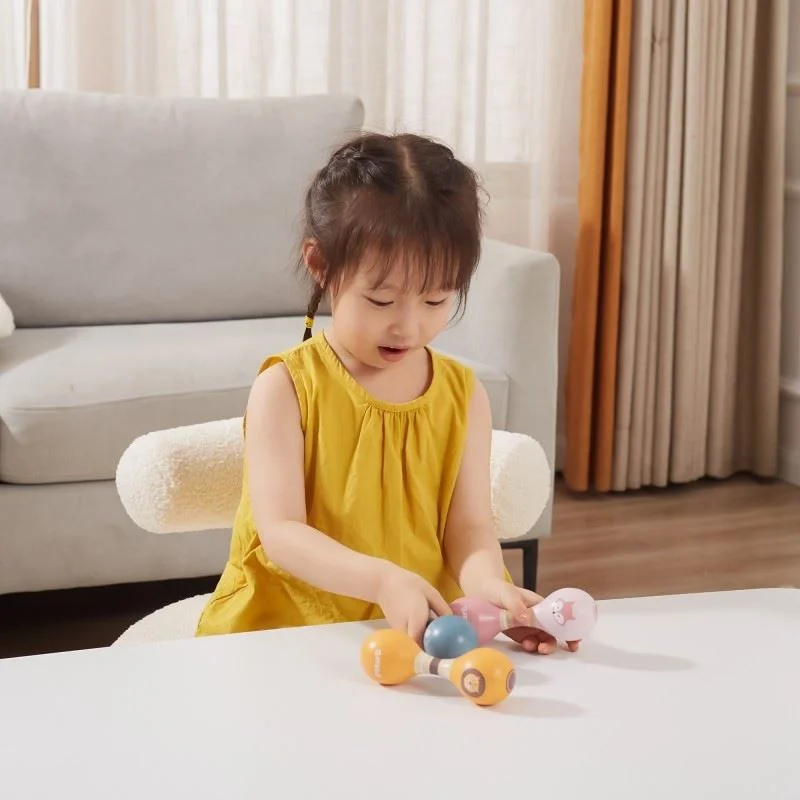 Jucarie din lemn Viga Toys Maracas Vulpe foto