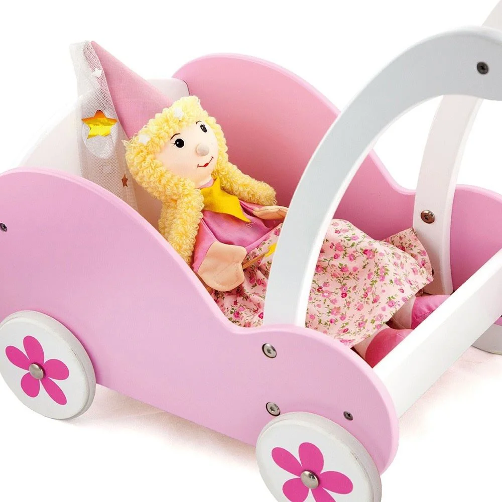 Деревянная игрушка 2 в 1 Viga Toys Предварительно ходунки и коляска для детей