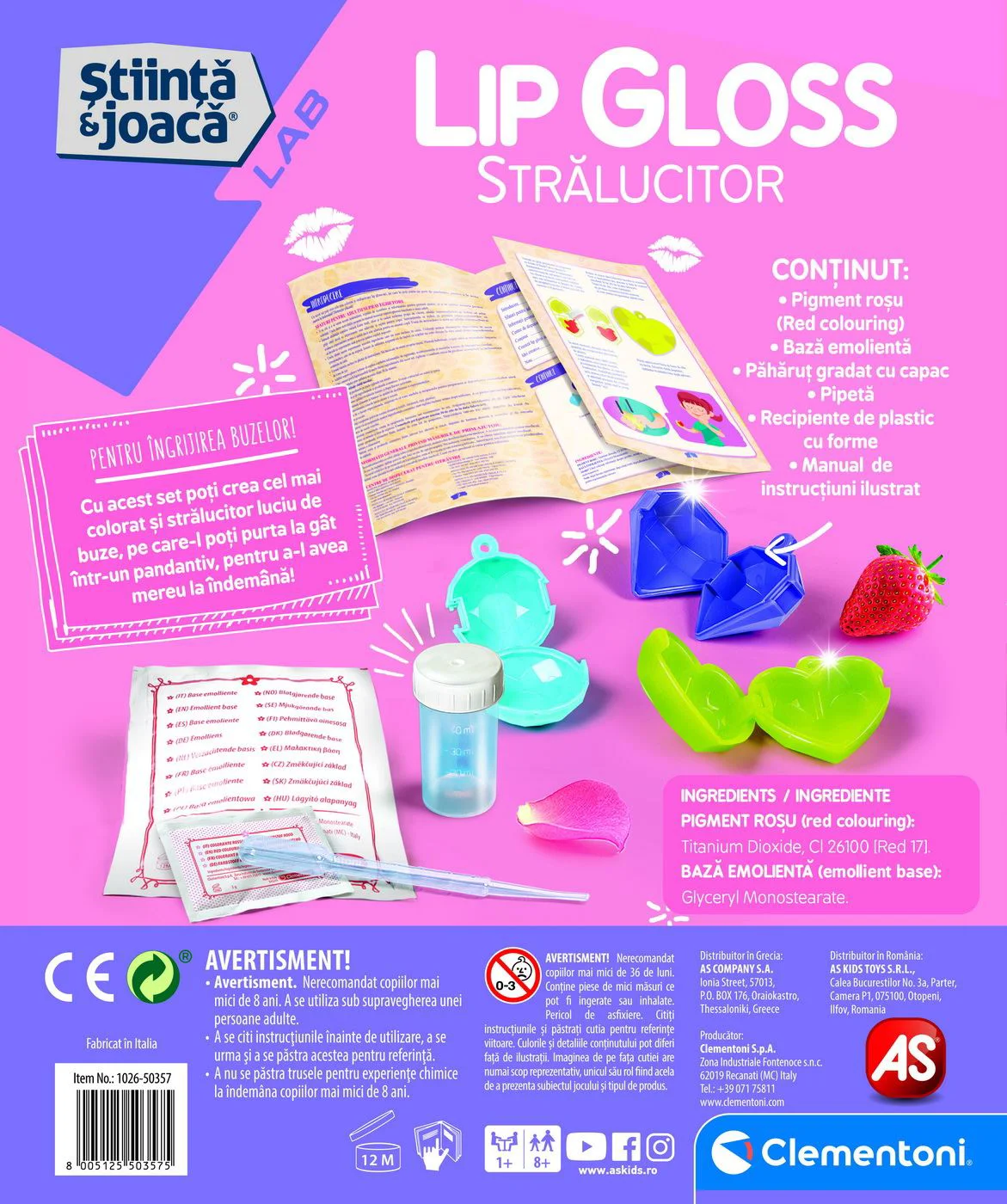 Set de creatie As Kids Lip Gloss stralucitor