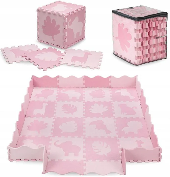Игровой коврик Momi Пазл Zawi Foam, Розовый foto