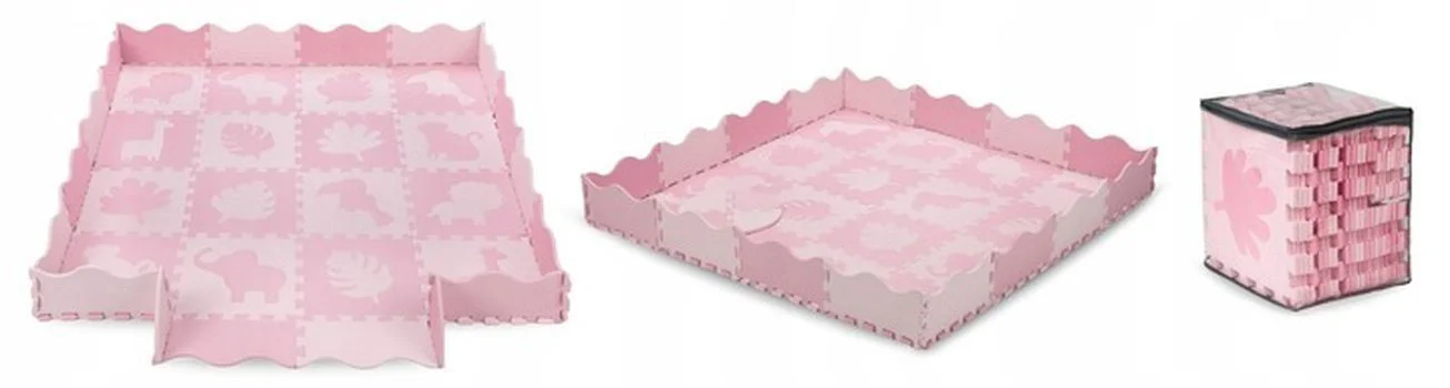 Игровой коврик Momi Пазл Zawi Foam, Розовый foto