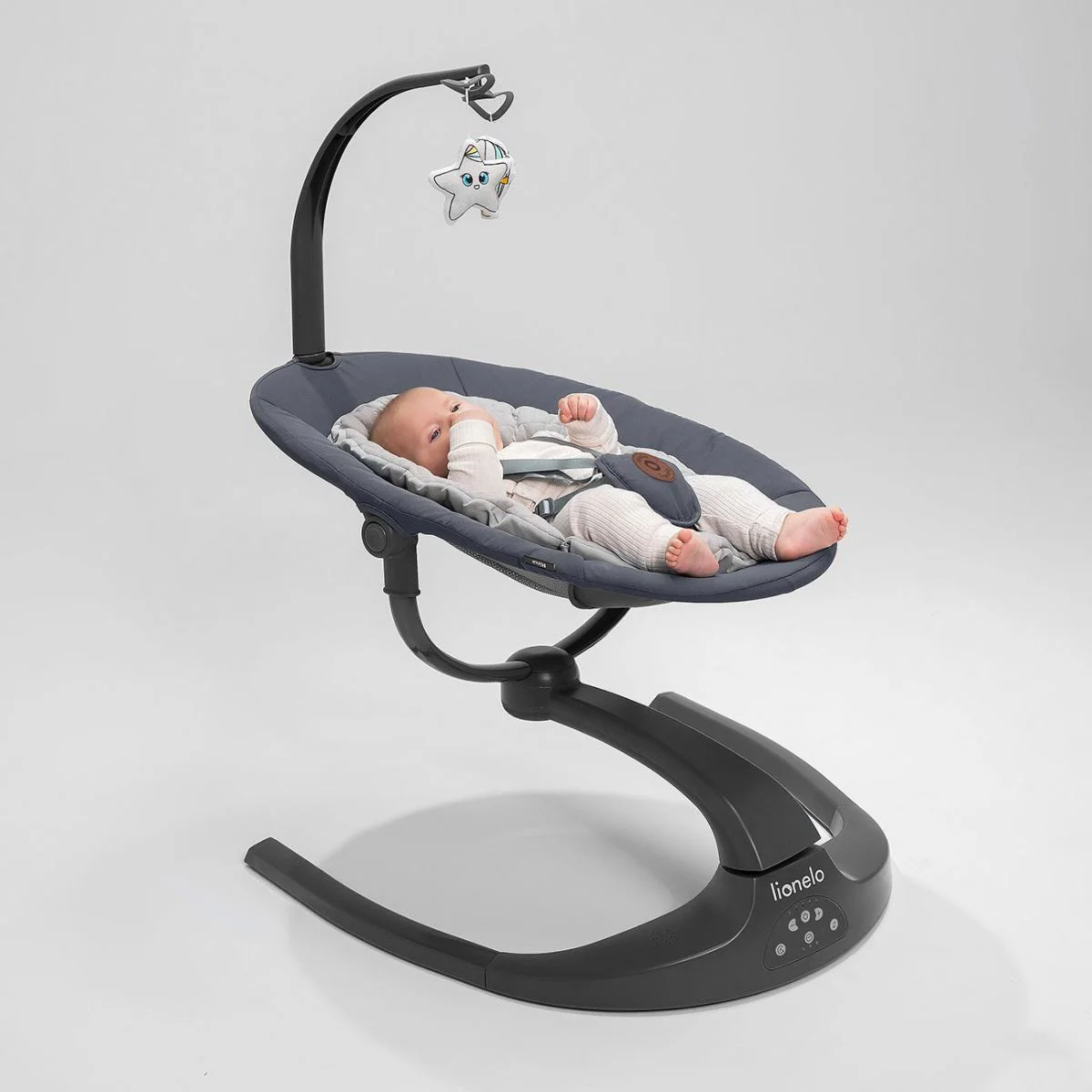 Колыбель для малышей Lionelo Rina Grey Concrete