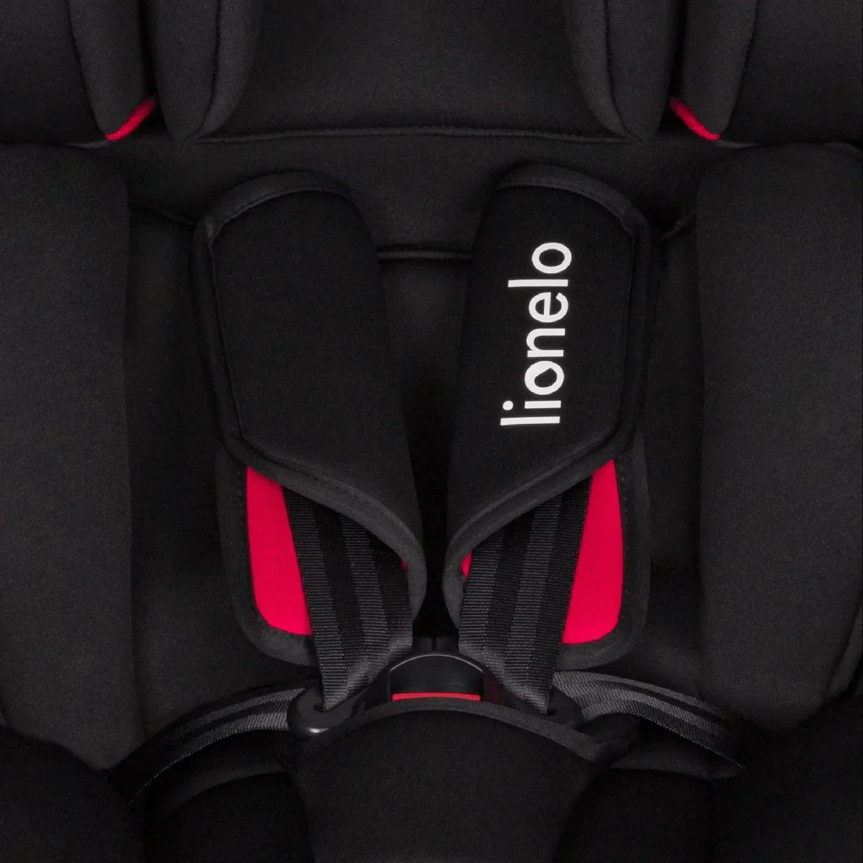 Scaun auto Lionelo Aart Negru/Rosu foto
