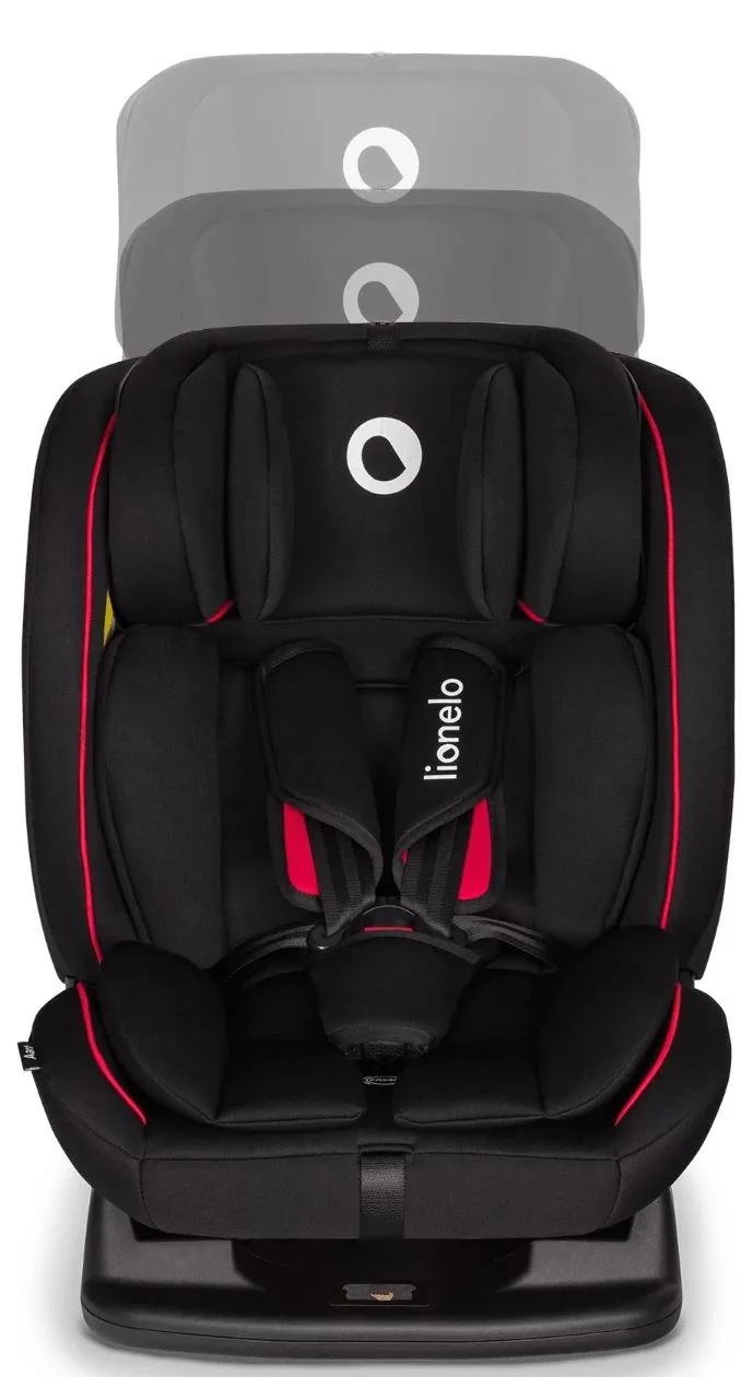 Scaun auto Lionelo Aart Negru/Rosu foto
