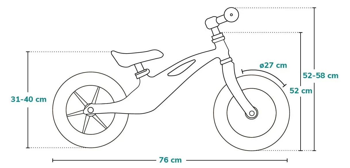 Bicicleta fara pedale Lionelo Arie Galben