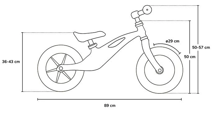 Bicicleta fara pedale Lionelo Bart Tour Roz