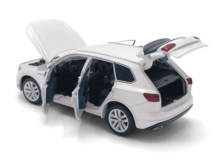 Macheta auto Tayumo VW Touareg Alb, 1:32 foto
