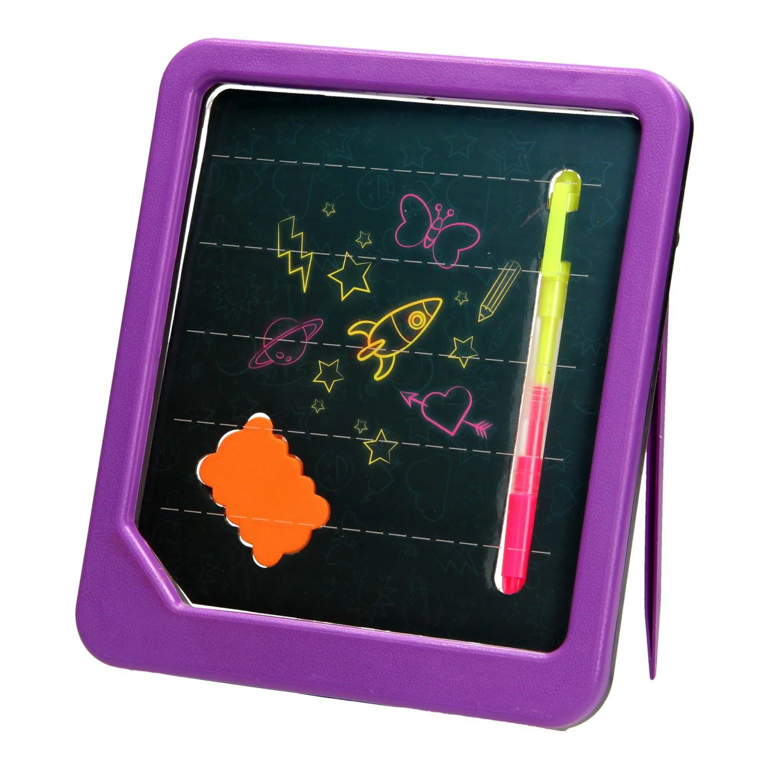 Tabla Toi Toys cu marker neon si burete foto