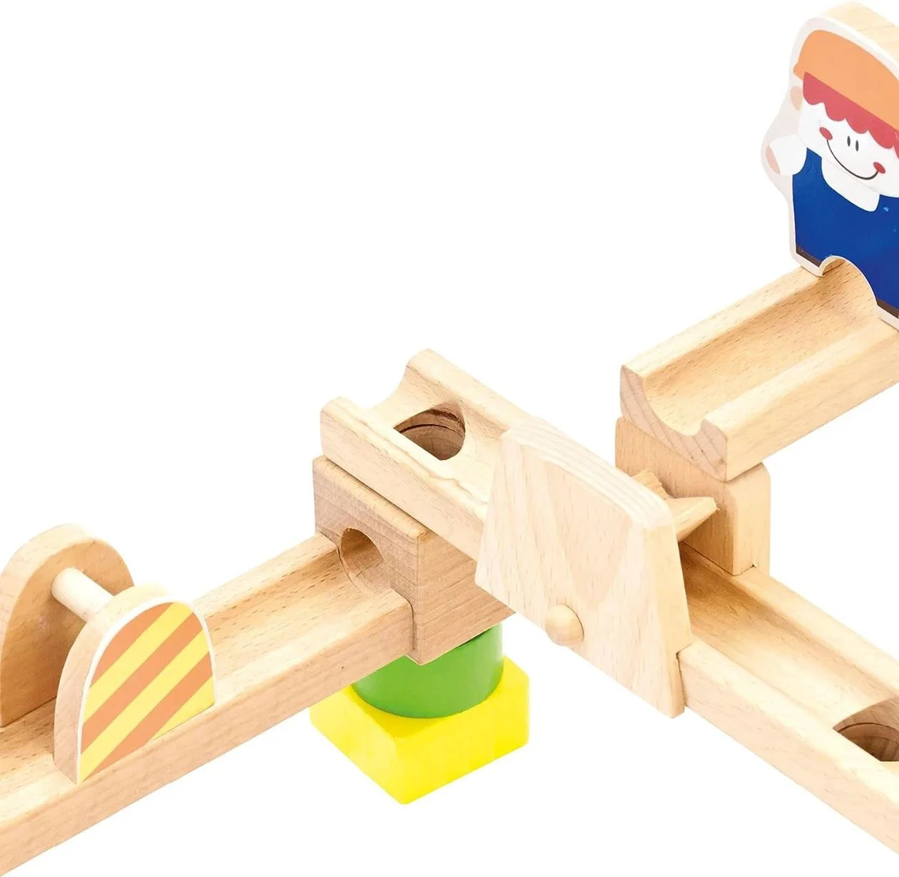 Деревянный строительный набор Bino Лабиринт Marble Run, 40 эл.