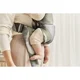 Marsupiu anatomic BabyBjorn Mini Khaki/Green cu pozitii multiple de purtare, bumbac