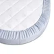 Cearsaf Perina din satin, 125 x 75 cm (Albastru)