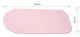 Covoras din silicon pentru baie BabyOno 70 x 35 cm, Roz