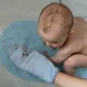 Manusa de baie BabyOno din bambus, Albastru foto