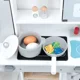 Деревянная детская кухня со стиральной машиной Bino с 12 принадлежностями,Белый, 64x69x23 см