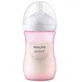 Biberon din plastic cu tetina din silicon Philips Avent Roz foto