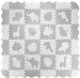 Covoras de joaca Momi Puzzle Zawi Foam, Gri foto