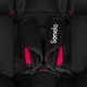 Scaun auto Lionelo Aart Negru/Rosu foto