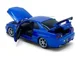 Macheta auto Tayumo Nissan GT-R34 V-Spec II Albastru, 1:32 foto