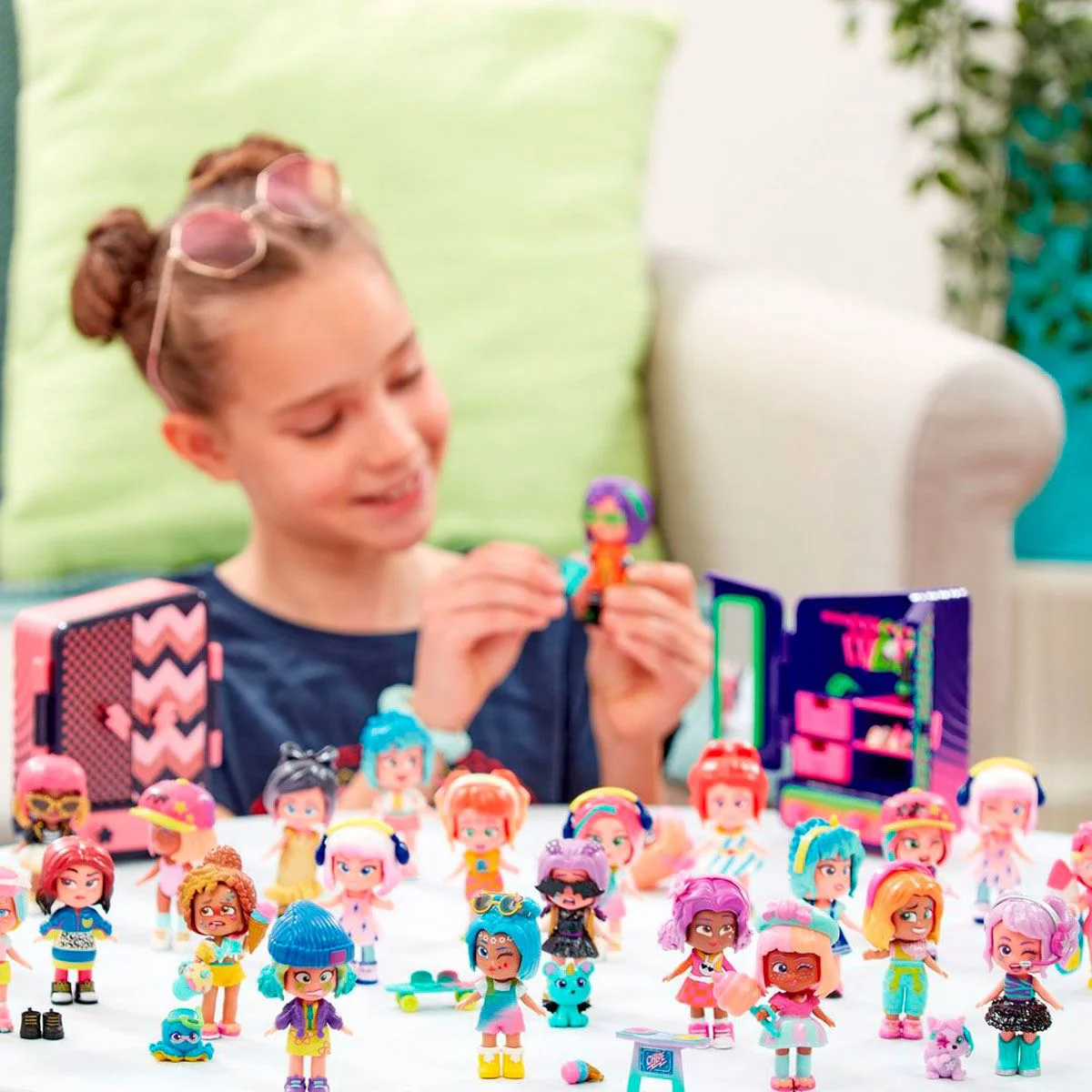 Papusa mascota Kookyloos cu 3 fete si accesorii foto