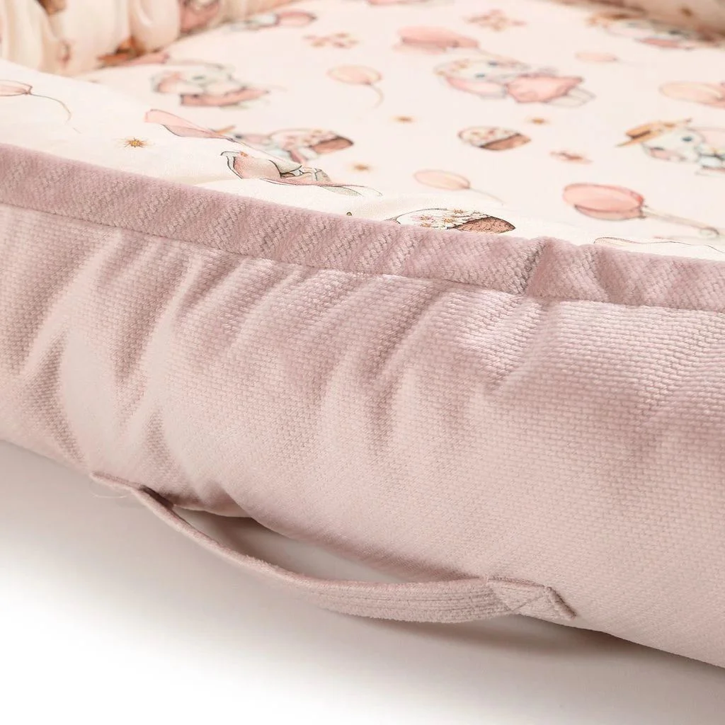 Babynest La Millou Velvet Collection - Rossie Powder Pink foto