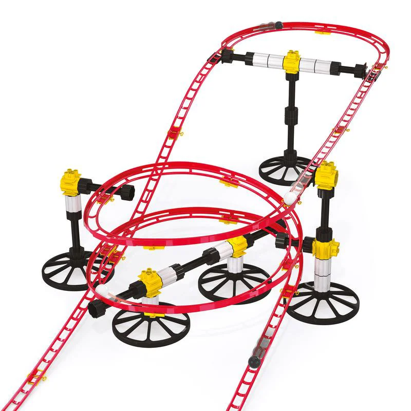 Игровой набор Quercetti Маршрут Roller Coaster, 150 эл.
