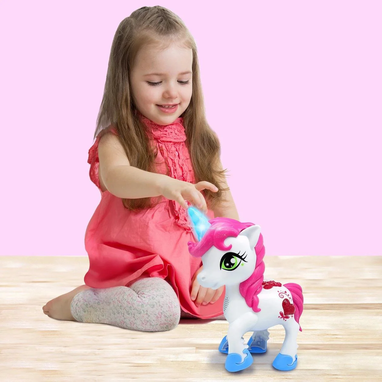 Jucarie interactiva ChiToys Unicorn cu sunete si lumini