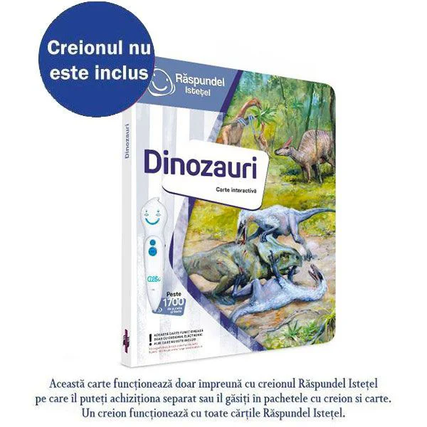 Carte interactiva Raspundel Istetel Dinozauri foto