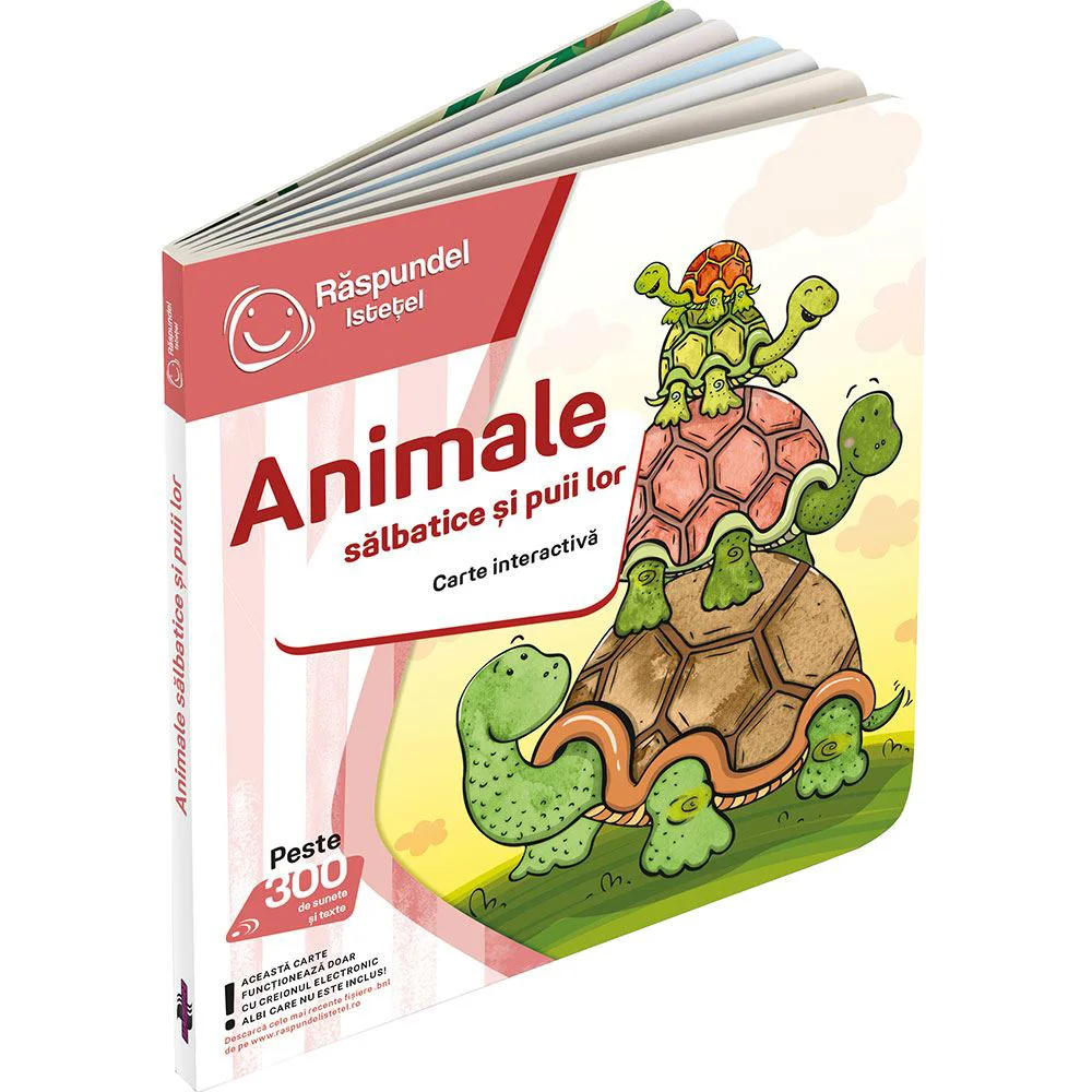 Carte interactiva Raspundel Istetel Animale salbatice si puii lor