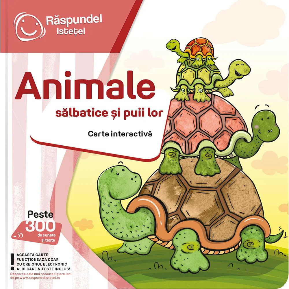 Carte interactiva Raspundel Istetel Animale salbatice si puii lor