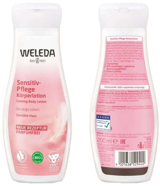 Lotiune de corp cu migdale Weleda pentru piele sensibila, 200 ml foto