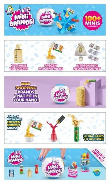 Set de jucarie Zuru 5 Surprise Mini Branduri S2