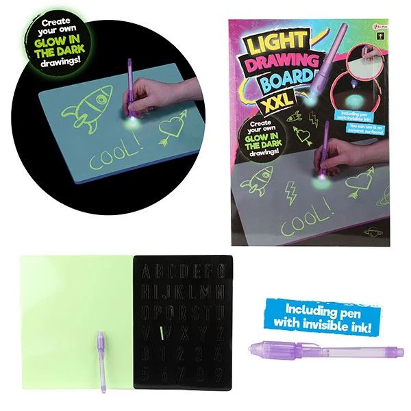 Set de creatie Keel Toys Desen fosforescent A3 cu pix invizibil foto