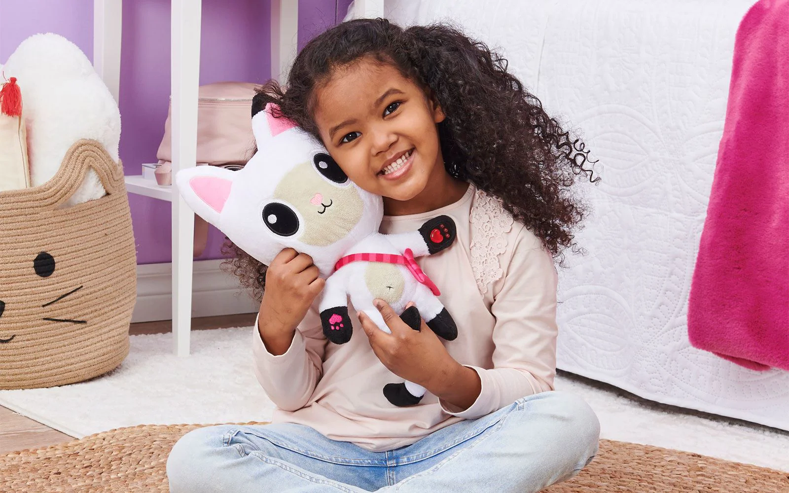 Jucarie de plus Gabby's Dollhouse Pandy Paws cu sunete si lumini foto
