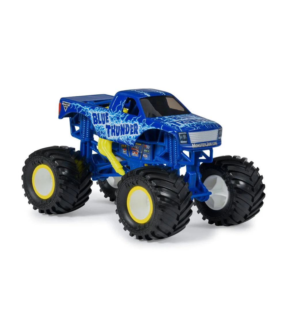 Металлическая машинка Monster Jam с большими колесами, 1:24