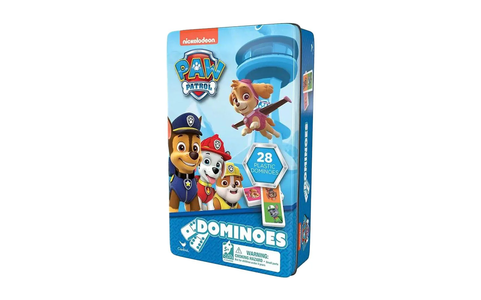 Joc Paw Patrol Domino in cutie de metal, 28 el.