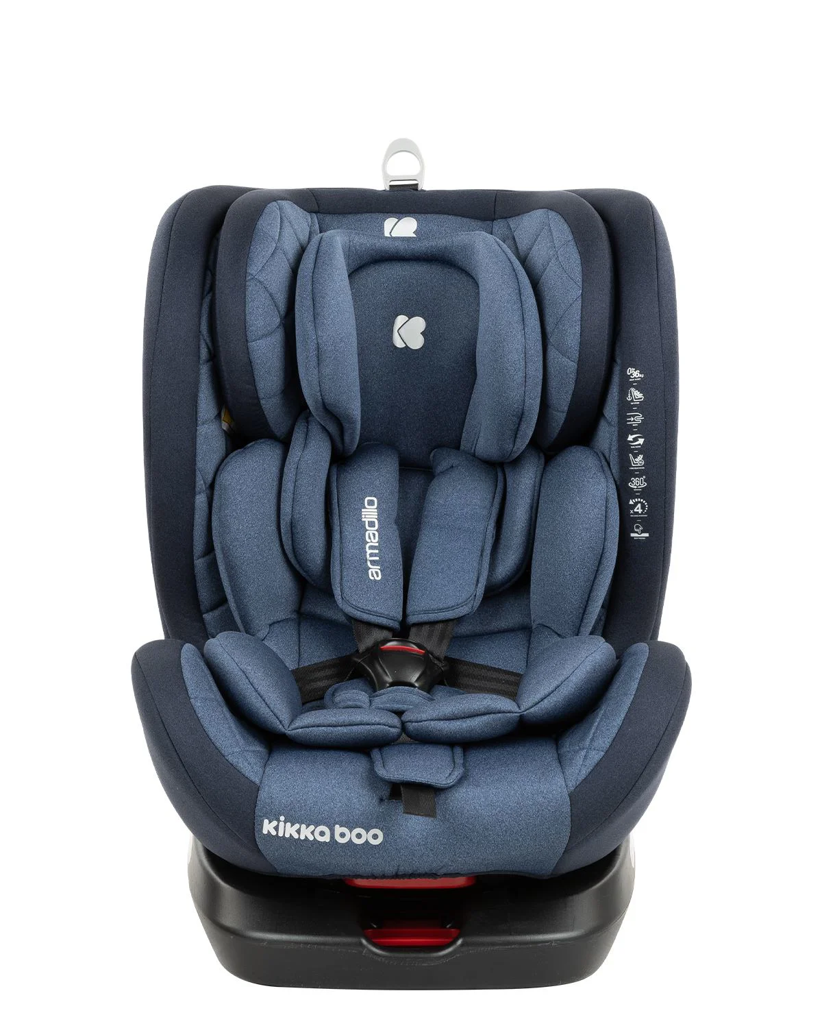 Вращающееся автокресло с изофиксом KikkaBoo Armadillo Blue 0-36 кг foto