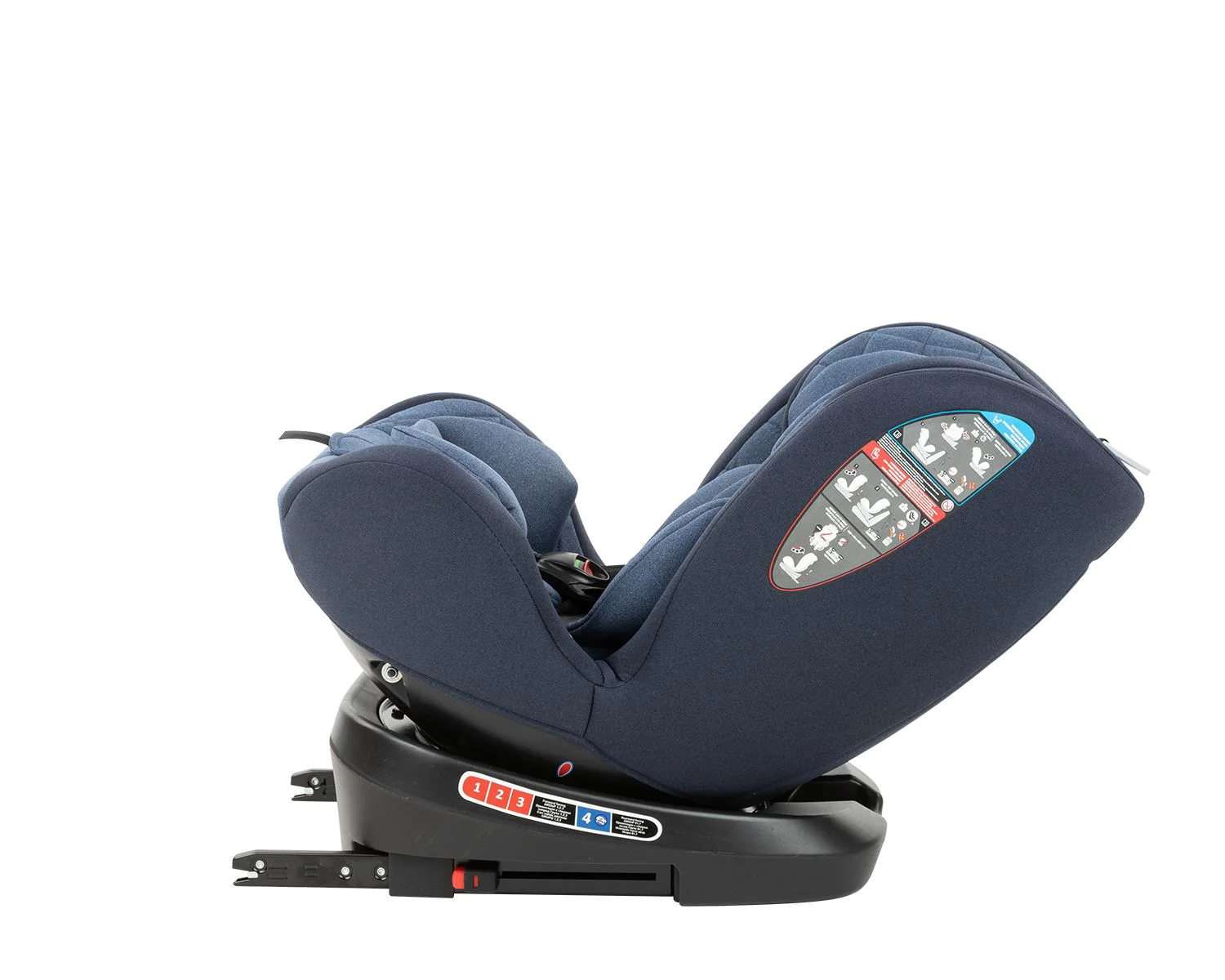 Вращающееся автокресло с изофиксом KikkaBoo Armadillo Blue 0-36 кг foto