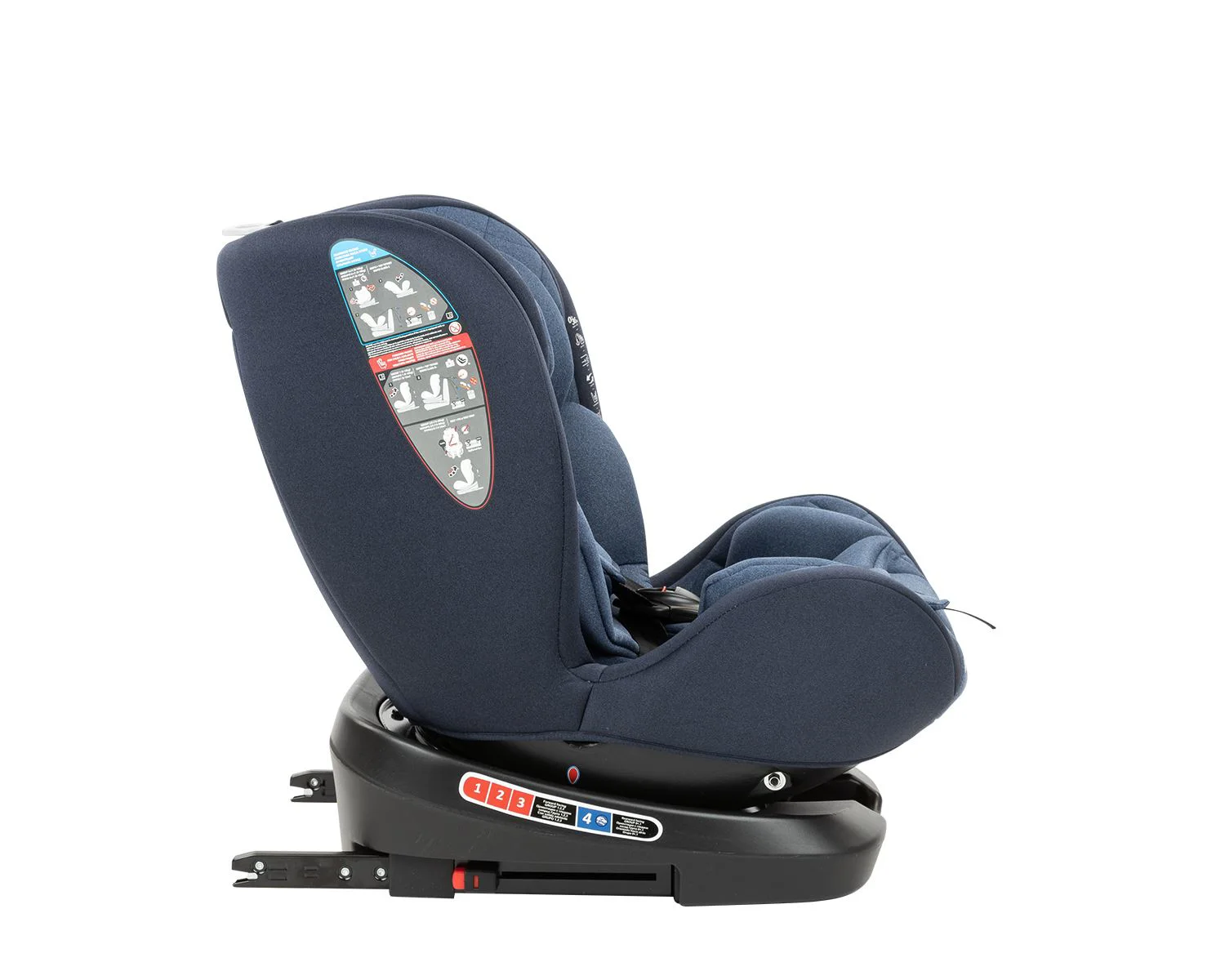 Вращающееся автокресло с изофиксом KikkaBoo Armadillo Blue 0-36 кг foto