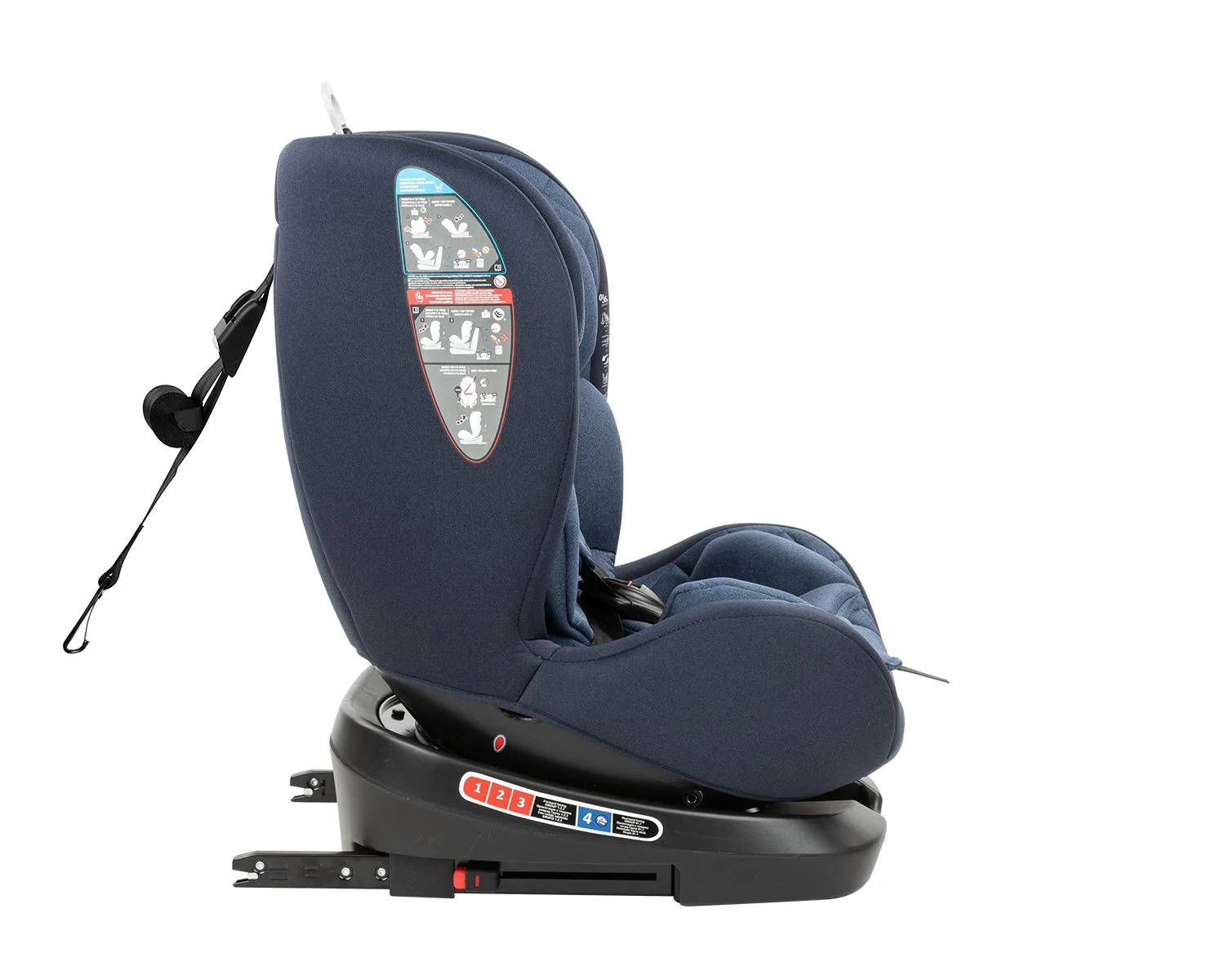 Вращающееся автокресло с изофиксом KikkaBoo Armadillo Blue 0-36 кг foto