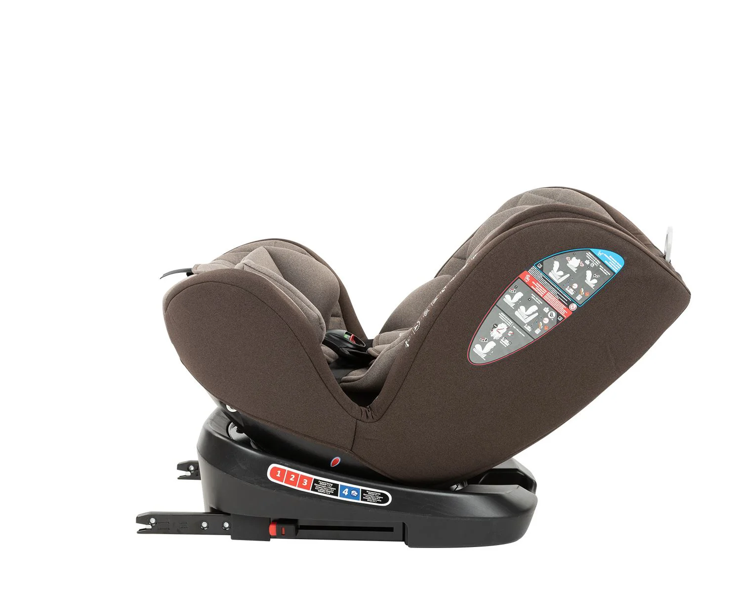 Scaun auto rotativ cu isofix KikkaBoo Armadillo Beige 0-36 kg foto