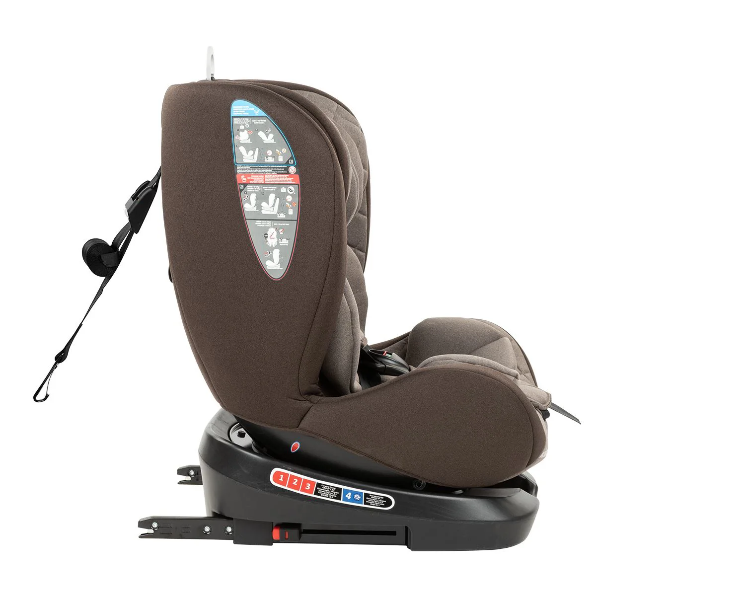 Scaun auto rotativ cu isofix KikkaBoo Armadillo Beige 0-36 kg foto