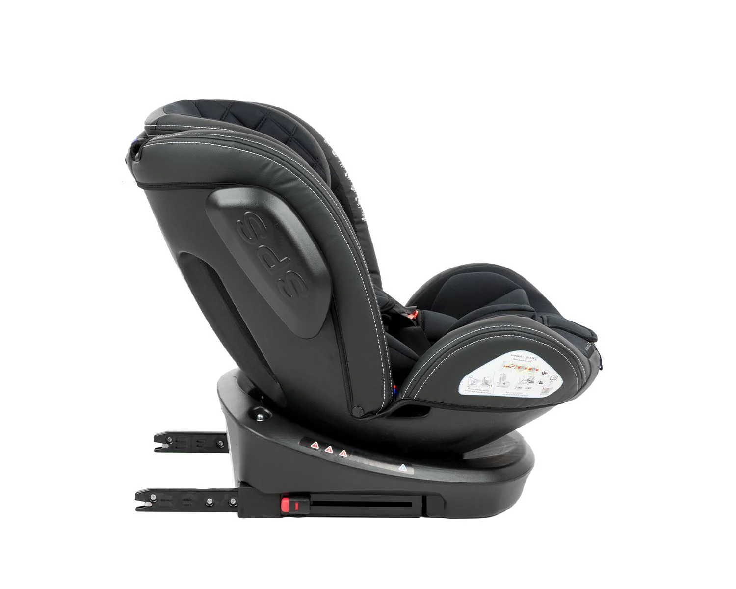 Scaun auto rotativ cu isofix KikkaBoo Stark Black 0-36 kg foto