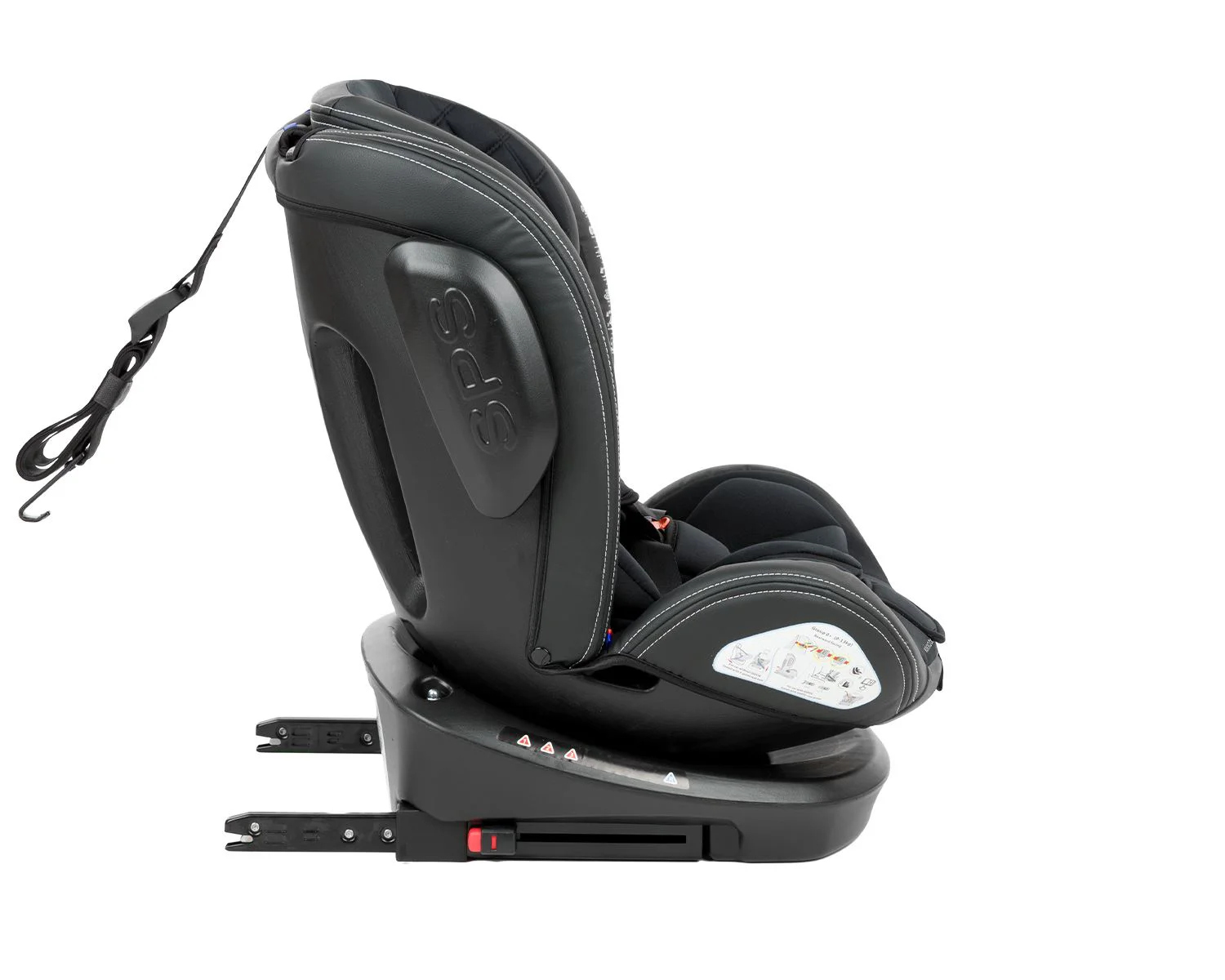 Scaun auto rotativ cu isofix KikkaBoo Stark Black 0-36 kg foto