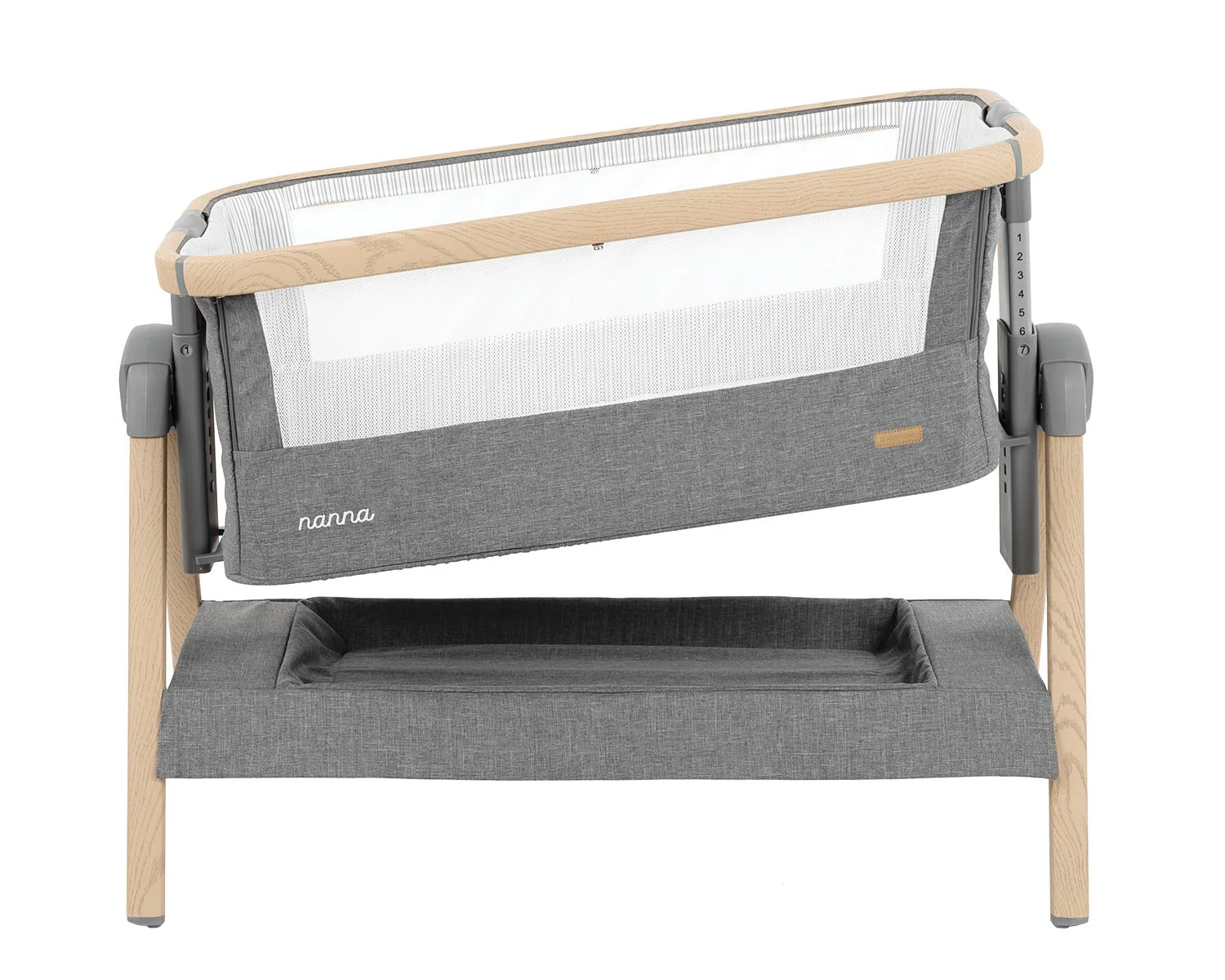 Кроватка co-sleeper KikkaBoo Nanna Dark Grey foto