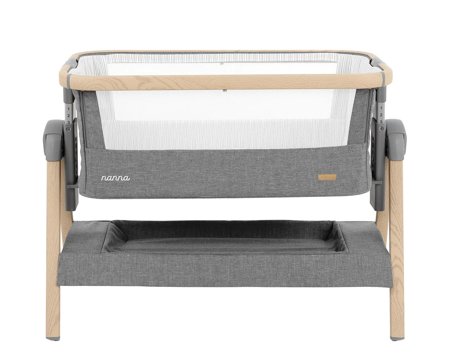 Кроватка co-sleeper KikkaBoo Nanna Dark Grey foto