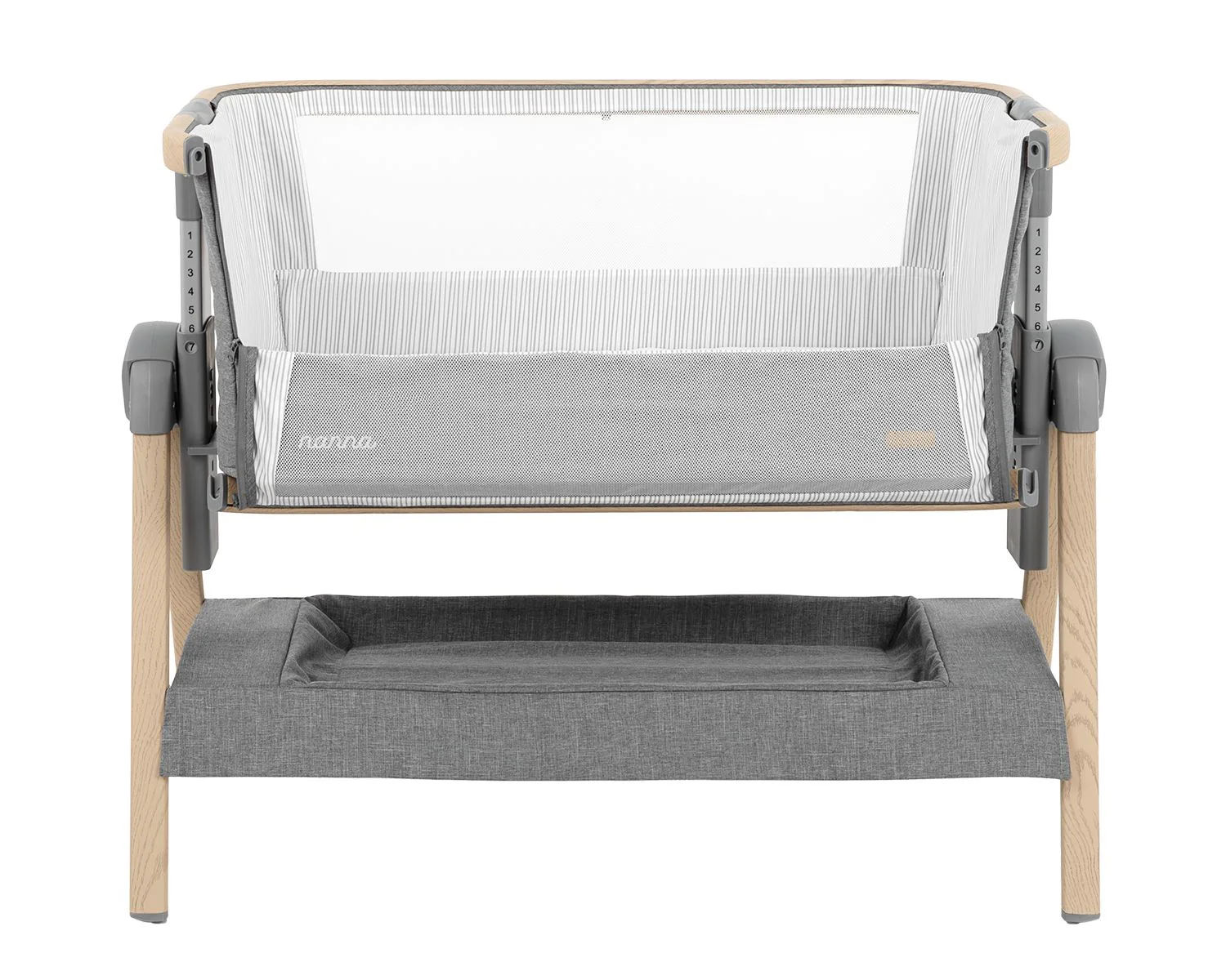 Кроватка co-sleeper KikkaBoo Nanna Dark Grey foto