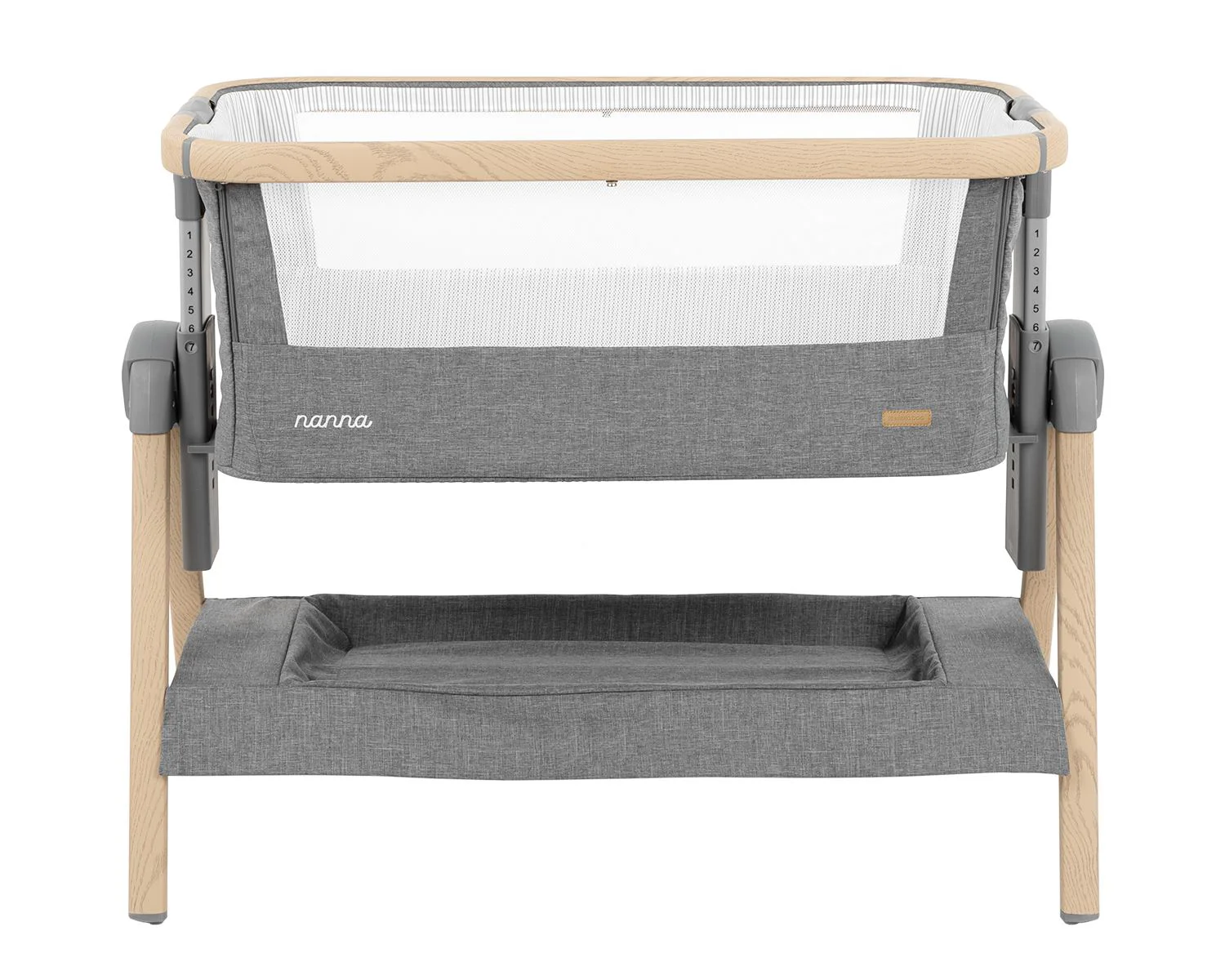Кроватка co-sleeper KikkaBoo Nanna Dark Grey foto