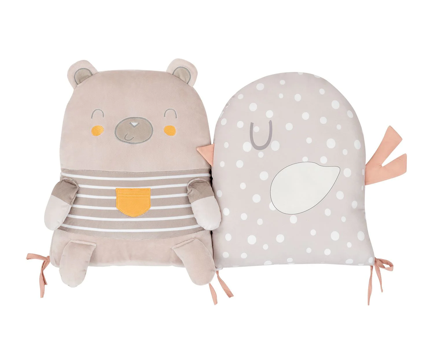 Комплект плюшевых подушек для детской кроватки KikkaBoo My Teddy foto