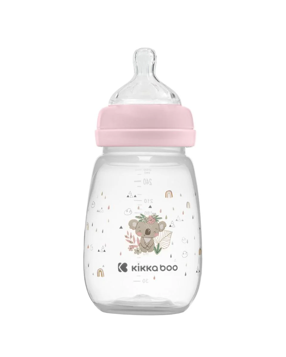 Бутылочка с широким горлышком KikkaBoo Savanna Pink, 260 мл